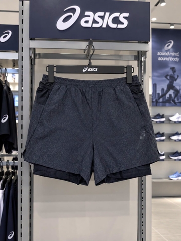 Quần Short Chính Hãng - Asics Running Men's 2in1 5inh' - ASBlack50874