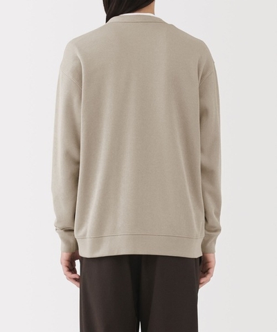 Áo Nam Chính hãng - Muji M's Double knitted V neck 