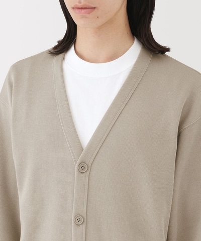 Áo Nam Chính hãng - Muji M's Double knitted V neck 