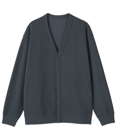 Áo Nam Chính hãng - Muji M's Double Knitted V neck 