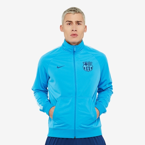 ÁO KHOÁC CHÍNH HÃNG - Nike FC Barcelona NSW Jacket Primeknit Crew - 'Blue/Coastal' 892532-482