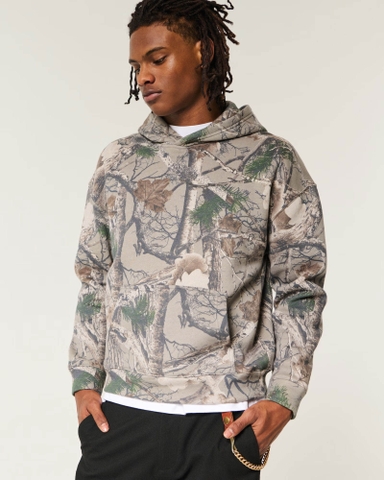 Áo Hoodie Chính Hãng - Hollister Men's Feel Good Boxy Hoodie 