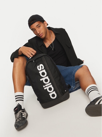 PHỤ KIỆN CHÍNH HÃNG - Balo Adidas Linear Essentials Black White - HT4746