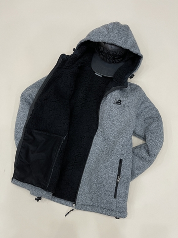 Áo Khoác Chính Hãng - NewBlance Fleece Jacket Sherpa Lông Cừu 'Grey' - RN130893-GREY