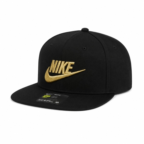 Phụ Kiện Chính Hãng - Mũ Nike Pro Sportswear Black Gold Snapback Hat Cap 'Black/Gold' - 891284-014