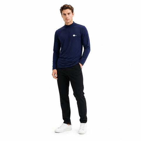 Áo Sweater Chính Hãng - Áo Giữ Nhiệt Wellpa Korea 'Kẻ Navy' - WEL-450
