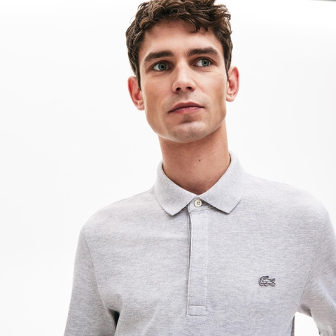 Áo Polo Chính Hãng - Lacoste Long Sleeve Paris Polo ‘Grey’ - PH-2481