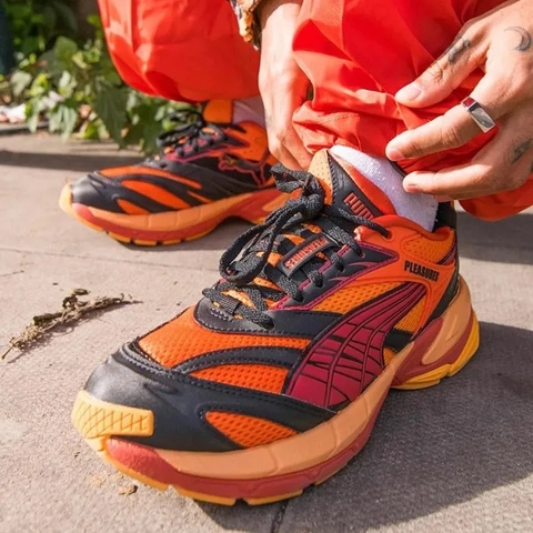 Giày Casual Chính Hãng - Puma x Pleasures Velophasis ‘Orange’ - 393301-02