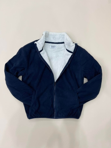 ÁO KHOÁC CHÍNH HÃNG - Comolo Nỉ Lông Cừu Navy - KCO-451