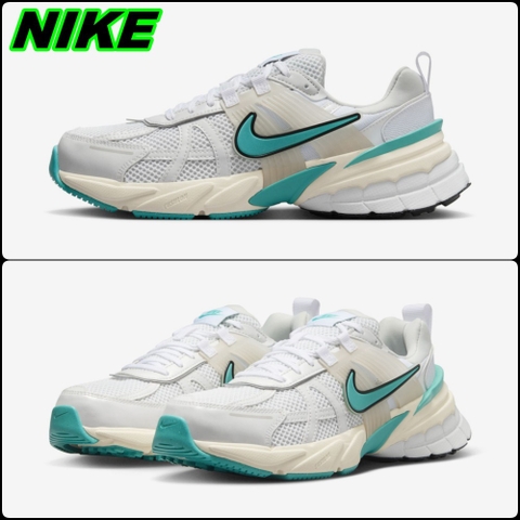 Giày Casual Chính Hãng - Nike V2K Run  'Trắng Xanh' - FD0736-105