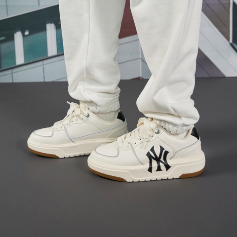 Giày Casual Chính Hãng - MLB Liner Basic New York Yankees 'White/Nude' - 3ASXCA12N-50IVS