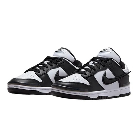 Giày Casual Chính Hãng - Nike Dunk Low Panda Twist Shoes 'Black' - DZ2794-001