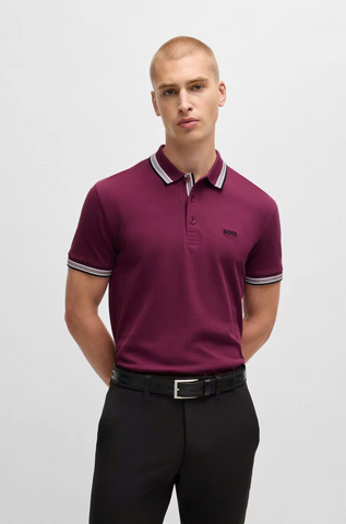 Áo Polo Chính Hãng - Hugo BOSS Paddy Polo T-shirt ''Dark Red'' - 50469055-651