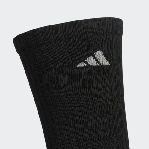 Phụ Kiện Chính Hãng - Tất Adidas Athletic Cushioned Crew Socks 6 Pairs / 6 đôi  '' Black '' - Q10386