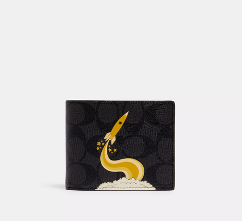 Phụ Kiện Chính Hãng - Ví Coach 3 In 1 Wallet In Signature Canvas With Triumph Motif 