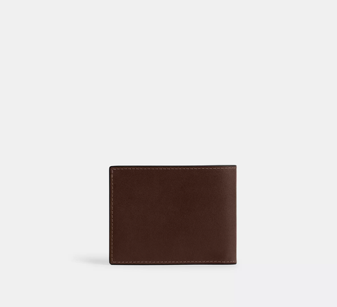 Phụ Kiện Chính Hãng - Ví Coach Slim Billfold Wallet 'Brown' - VC40