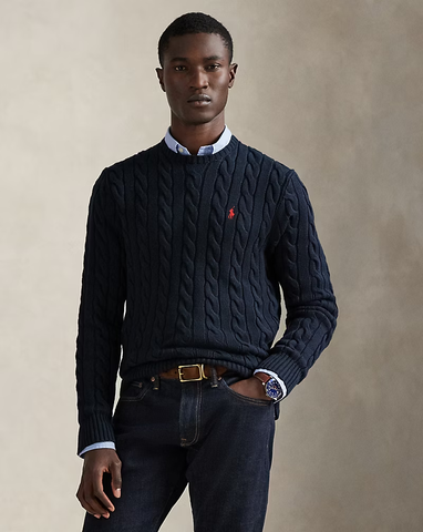 Áo Sweater Chính Hãng - Polo Ralph Lauren Cable-Knit Cotton Sweater 