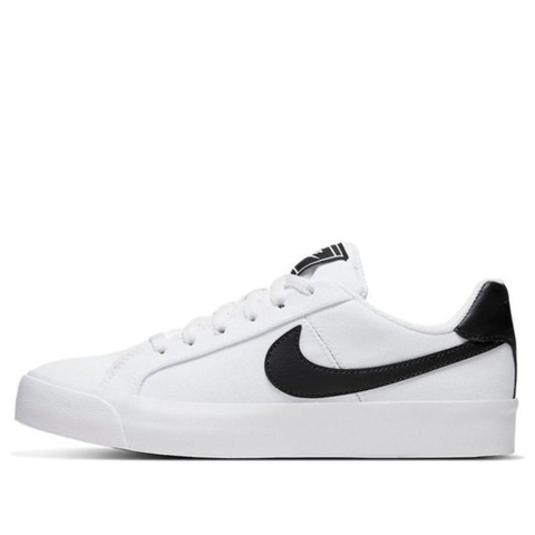 Giày Casual Chính Hãng - Nike Court Royale AC Canvas 'White Black' - CD5405-100
