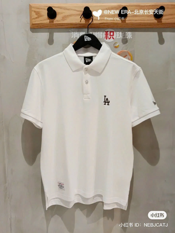 Áo Polo Chính Hãng - Áo Polo New Era LA Trắng - 13718752