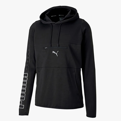Áo Hoodie Chính Hãng - Puma Power Knit Trainning Hoodie Black - 518978-01