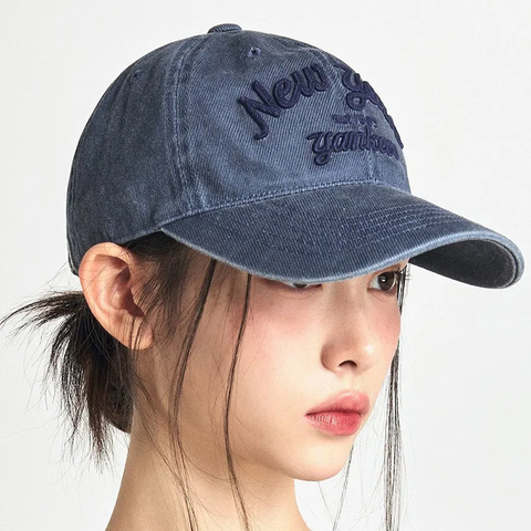Phụ Kiện Chính Hãng - Mũ MLB Varsity Lettering Denim Unstructured Ball Cap New York Yankees  - 3ACPDS14N-50INS