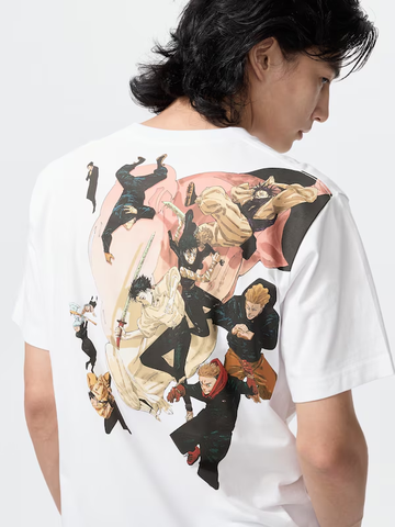 Áo Tshirts Chính Hãng - Uniqlo Manga Ut Shueisha 100Th Jujutsu Kaisen T-Shirt 