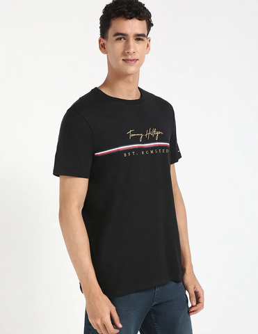 Áo TShirts Chính Hãng - Tommy Hilfiger Crew Neck Embroidered T-Shirt 