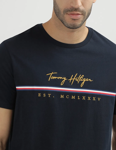 Áo TShirts Chính Hãng - Tommy Hilfiger Crew Neck Embroidered T-Shirt 