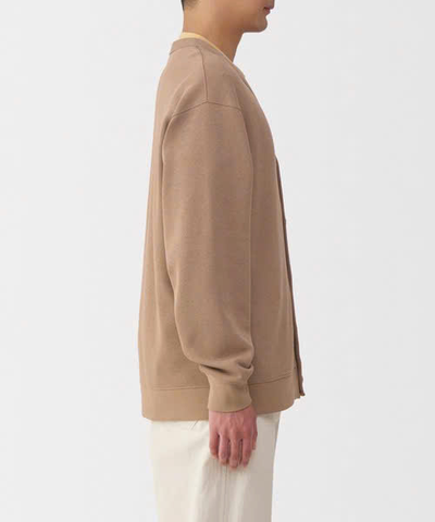 Áo Nam Chính hãng - Muji M's Double knitted V neck 
