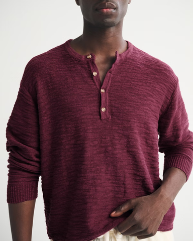 Áo Sweater Chính Hãng - Abercrombie & Fitch Cotton Knit Henley 