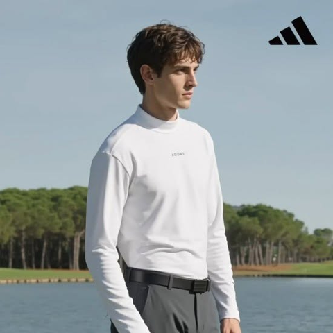 Áo Sweater Chính Hãng - Adidas Men's Baselayer Mock Neck Long Sleeve Shirt 