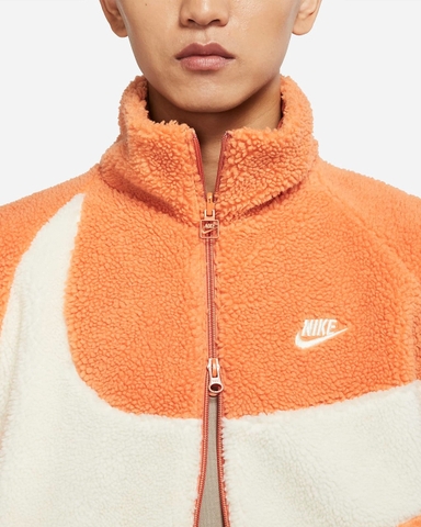 Áo Khoác Lông/Gió 2 Mặt Chính Hãng - Nike Sportswear Swoosh Black/Red - BQ6546-808