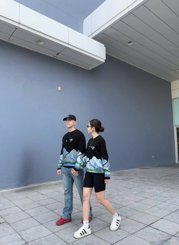 Áo Sweater Chính Hãng - Áo Len Acmé De La Vie ADLV Landscape Artwork Knit - ADLV-010