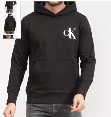 ÁO HOODIE CHÍNH HÃNG - Calvin Klein Sweatshirt with Hood Black - J30J324699-BEH