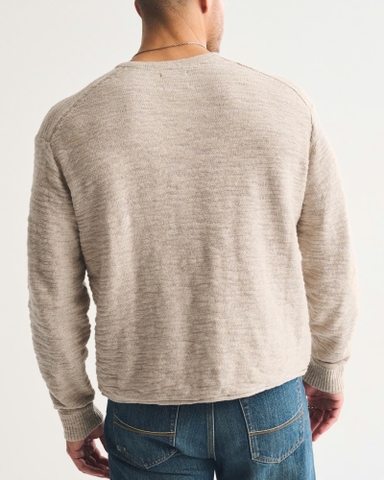 Áo Sweater Chính Hãng - Abercrombie & Fitch Cotton Knit Henley 