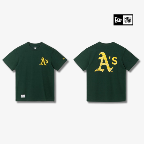 Oakland Athletics MLB Big Paisley Ivory Short Sleeves T-Shirt