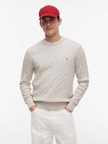 Áo Sweater Chính Hãng - Tommy Hilfiger Men Cable Knit Pullover - mw0mw33132hgf