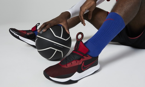 Giày Bóng Rổ Chính Hãng Nike Precision 6 VI Flyease Black/University Red - DJ7552-002