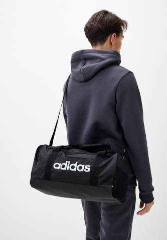 Phụ Kiện Chính Hãng - Túi Trống adidas Duffel Linear Cỡ Nhỏ 'Black'- JE8343