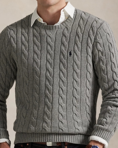 Áo Sweater Chính Hãng - Polo Ralph Lauren Cable-Knit Cotton Sweater 