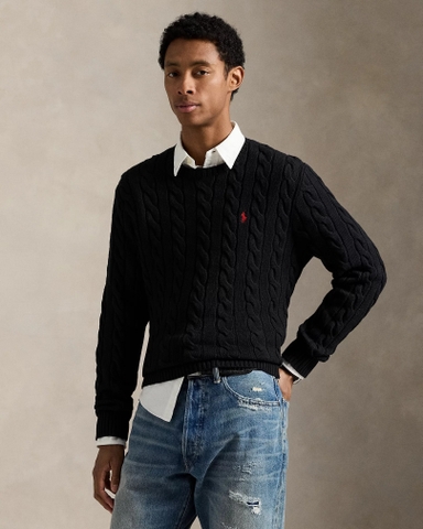 Áo Sweater Chính Hãng - Polo Ralph Lauren Cable-Knit Cotton Sweater 