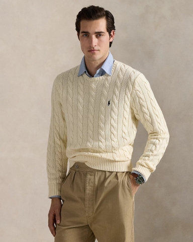 Áo Sweater Chính Hãng - Polo Ralph Lauren Cable-Knit Cotton Sweater 