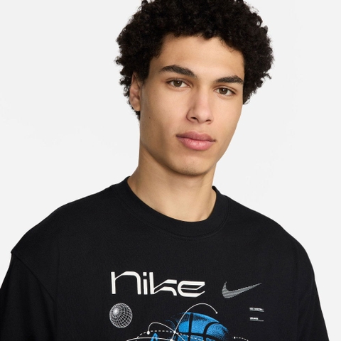 Áo Tshirt Chính Hãng - Nike Men's Max90 Basketball T-Shirt Black - FV8418-010