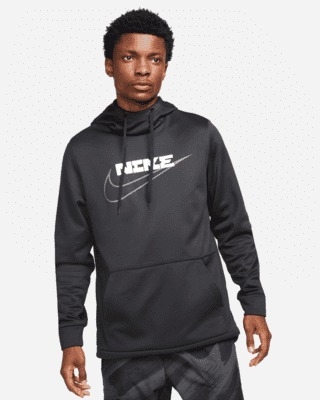 Áo Hoodie - Nike Therma-FIT Men's Pullover Training 'Black Grey' - DD1766-010