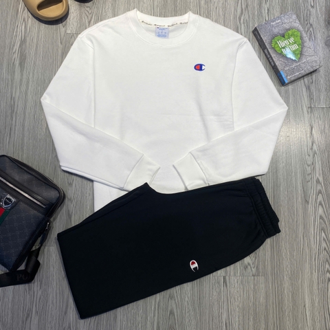 Quần Dài Chính Hãng - Quần Nỉ Bông Champion 'Black' - GF07-890