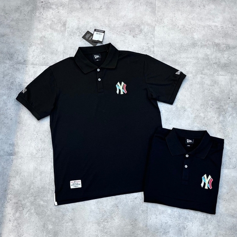 Áo Polo Chính Hãng - Newera Polo Shirt New York Color Logo 'Black' - 13789095