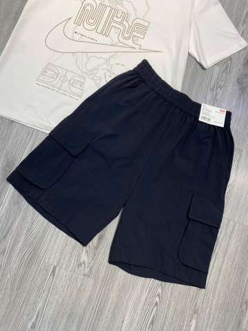 Quần Shorts Chính Hãng - Uniqlo Cargo Shorts in Khaki Fabric 'Dark Blue' - 272-467397-BLU