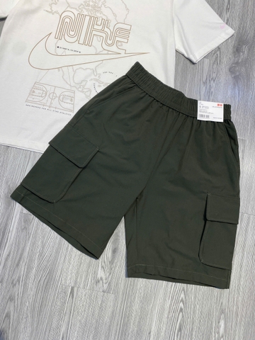 Quần Shorts Chính Hãng - Uniqlo Cargo Shorts in Khaki Fabric 'Olive' - 272-467397-OLV