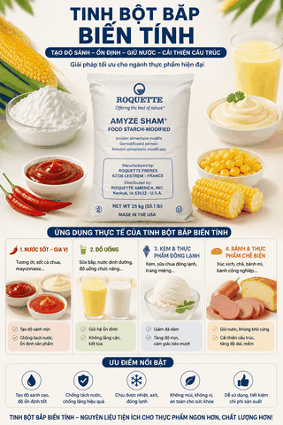 Tinh bột bắp biến tính Maize Starch