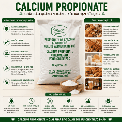 Chất bảo quản Calcium Propionate